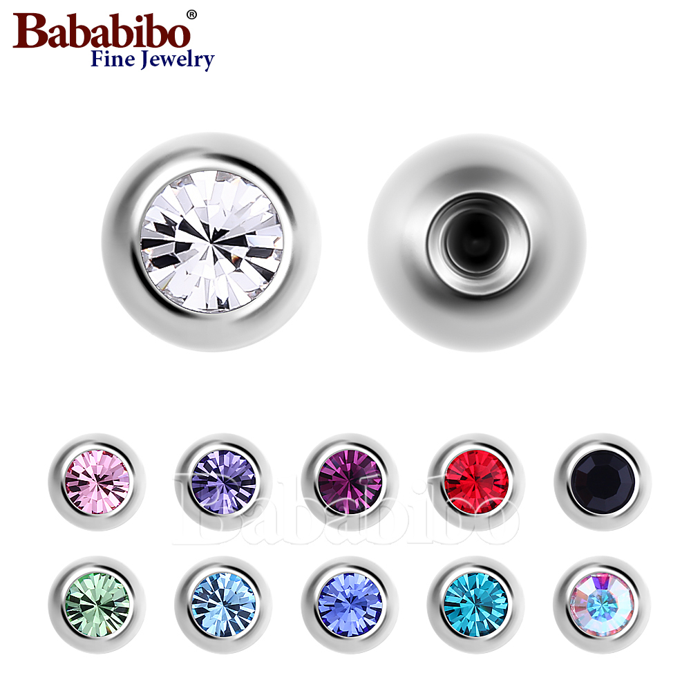 Body Jewelry Replacement Ball - 10pc 티타늄 교체 예비 14g 16g