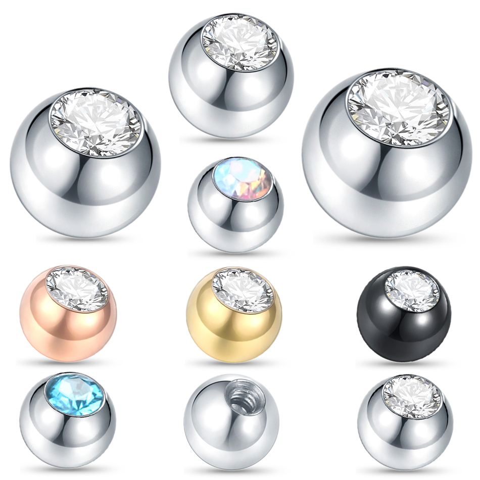 Body Jewelry Replacement Ball - 코 바벨 귀걸이에 대 한 10PC