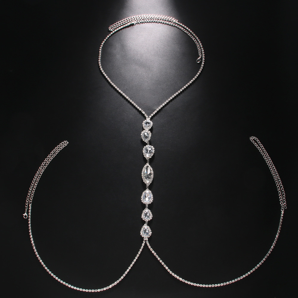 여성을위한 패션 섹시한 워터 드롭 목걸이 가슴 체인 럭 - Body Jewelry Retainers 리뷰 및 가격