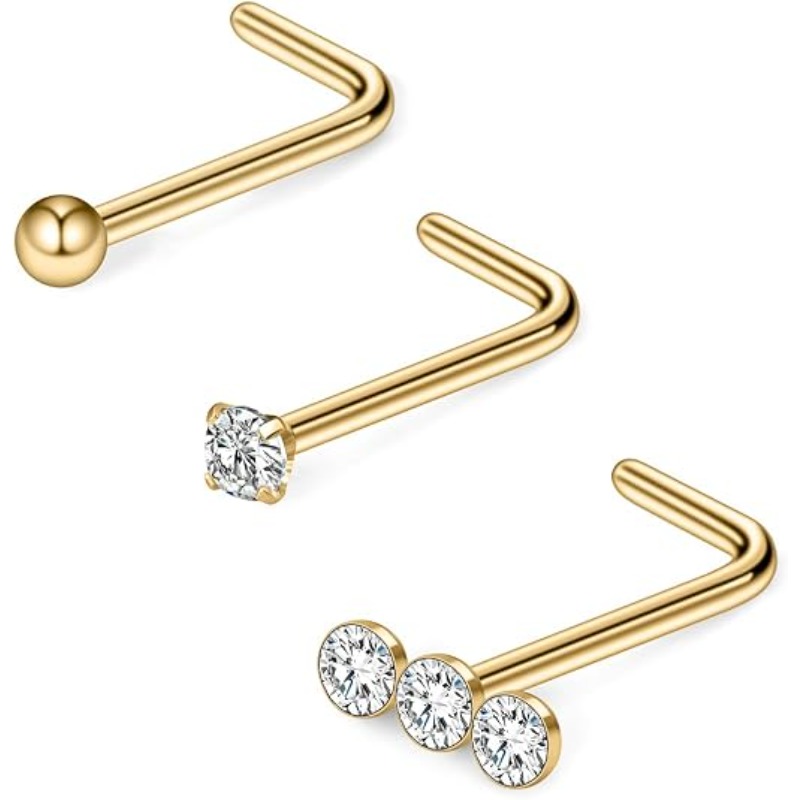 3개 세트, 20G 수술용 스테인리스 스틸 소재, 삼중 - Body Jewelry Surgical Steel 리뷰 및 가격