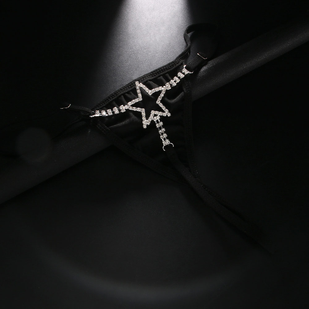 섹시한 크리스탈 스타 웨이스트 티팬티 바디 체인 비키니 - Body Jewelry Retainers 리뷰 및 가격