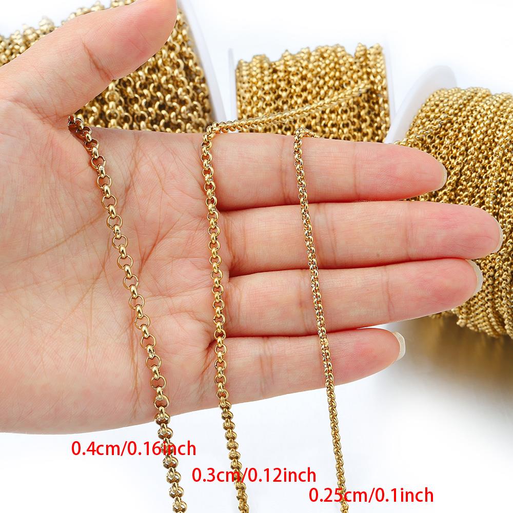 1미터 2-4mm 스테인리스 스틸 O형 소형 원형 체인 - Body Jewelry For You 리뷰 및 가격
