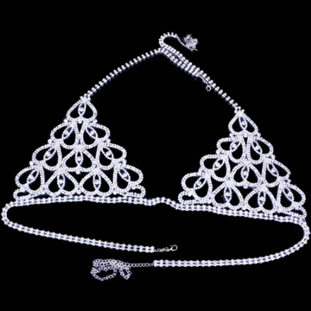 패션 라인 석 하트 브래지어 끈 팬티 세트 비키니 커버 - Body Jewelry Retainers 리뷰 및 가격