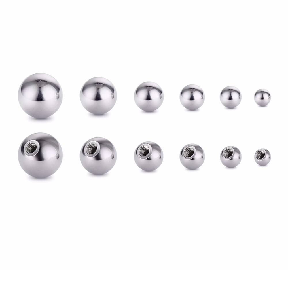 20 조각 스테인레스 스틸 교체 라운드 공 바벨 부품  - Body Jewelry Replacement Ball 리뷰 및 가격